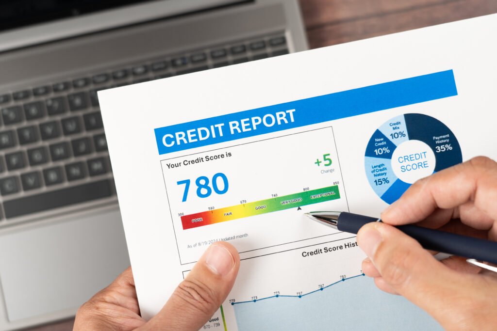 credit score report check or analysis